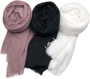 AxeSickle 3PCs Scarf Shawl Wrap Hijab - Zainab's Closet