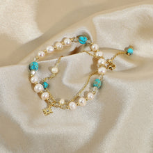 Load image into Gallery viewer, Fresh Water Pearl Jasper Bead Bracelet