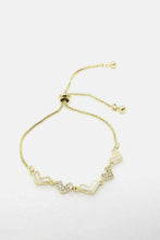Load image into Gallery viewer, Hearts Gold Plated Bracelet