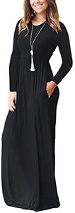 VIISHOW Casual Maxi Dress with Pockets - Zainab's Closet