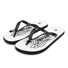 Load image into Gallery viewer, ZC Black &amp; White Flip Flops (2) - Zainab&#39;s Closet