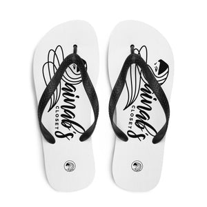 ZC Black & White Flip Flops (2) - Zainab's Closet