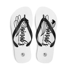 Load image into Gallery viewer, ZC Black &amp; White Flip Flops (2) - Zainab&#39;s Closet
