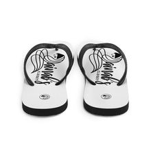 Load image into Gallery viewer, ZC Black &amp; White Flip Flops (2) - Zainab&#39;s Closet