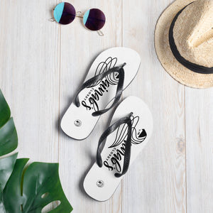 ZC Black & White Flip Flops (2) - Zainab's Closet