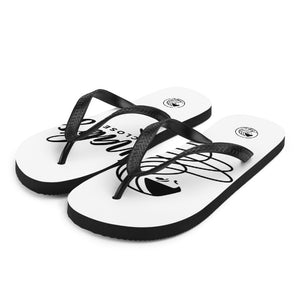 ZC Black & White Flip Flops (2) - Zainab's Closet