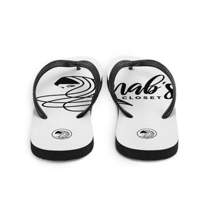 ZC Black & White Flip Flops (2) - Zainab's Closet