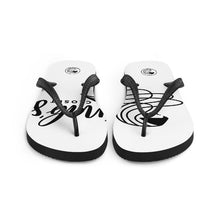 Load image into Gallery viewer, ZC Black &amp; White Flip Flops (2) - Zainab&#39;s Closet