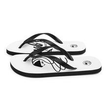 Load image into Gallery viewer, ZC Black &amp; White Flip Flops (2) - Zainab&#39;s Closet