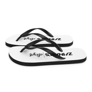ZC Black & White Flip Flops - Zainab's Closet