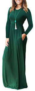 VIISHOW Casual Maxi Dress with Pockets - Zainab's Closet