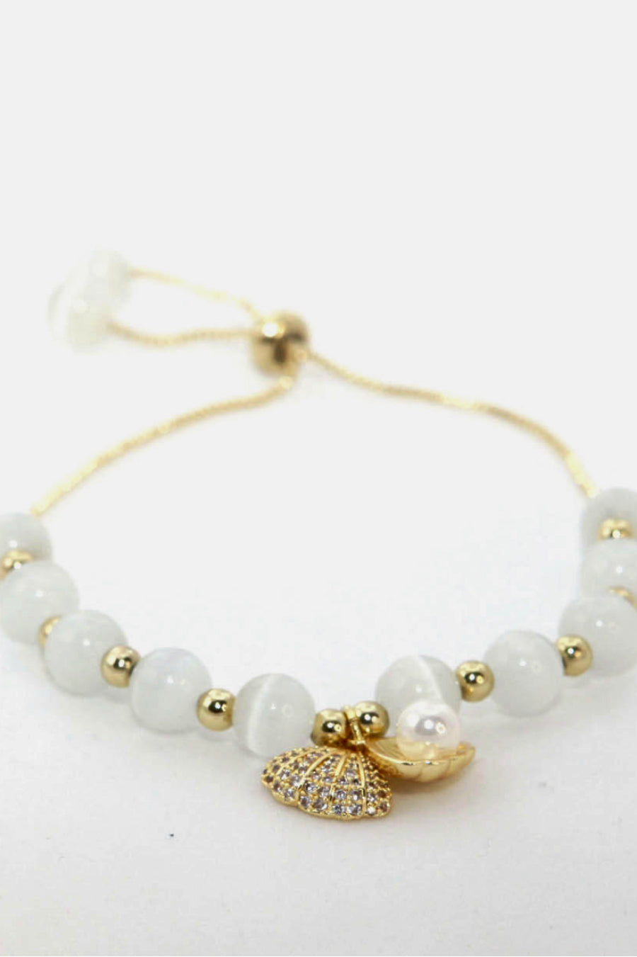 Gold Plated Cat's Eye Stone Bracelet