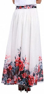 Afibi Womens Full/Ankle Length Blending Maxi Chiffon Long Skirt - Zainab's Closet
