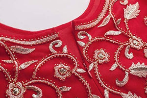 MANER Chiffon Beaded Sequin 3/4 Sleeve Long Gown - Zainab's Closet