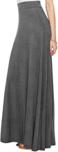 Load image into Gallery viewer, Lock and Love Women&#39;s Print/Solid High Waist Maxi Skirt-Made in U.S.A. - Zainab&#39;s Closet