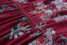 Load image into Gallery viewer, ZESICA Women&#39;s Floral Print Long Sleeve Pockets Empire Waist Pleated Long Maxi Dress