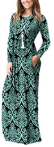 VIISHOW Casual Maxi Dress with Pockets - Zainab's Closet