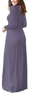 VIISHOW Casual Maxi Dress with Pockets - Zainab's Closet