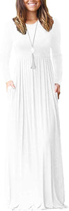 VIISHOW Casual Maxi Dress with Pockets - Zainab's Closet