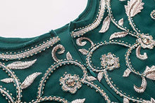 Load image into Gallery viewer, MANER Chiffon Beaded Sequin 3/4 Sleeve Long Gown - Zainab&#39;s Closet