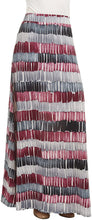 Load image into Gallery viewer, Lock and Love Women&#39;s Print/Solid High Waist Maxi Skirt-Made in U.S.A. - Zainab&#39;s Closet