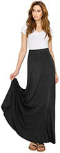 Load image into Gallery viewer, Lock and Love Women&#39;s Print/Solid High Waist Maxi Skirt-Made in U.S.A. - Zainab&#39;s Closet