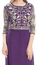 Load image into Gallery viewer, MANER Chiffon Beaded Sequin 3/4 Sleeve Long Gown - Zainab&#39;s Closet