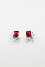 Load image into Gallery viewer, Zirconia Stone Floral Stud