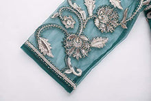 Load image into Gallery viewer, MANER Chiffon Beaded Sequin 3/4 Sleeve Long Gown - Zainab&#39;s Closet