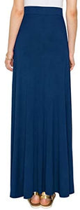 Lock and Love Women's Print/Solid High Waist Maxi Skirt-Made in U.S.A. - Zainab's Closet