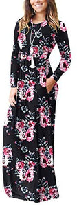 VIISHOW Casual Maxi Dress with Pockets - Zainab's Closet