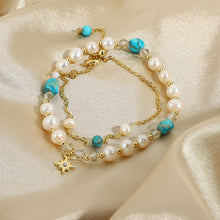 Load image into Gallery viewer, Fresh Water Pearl Jasper Bead Bracelet