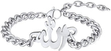 Load image into Gallery viewer, PROSTEEL Childrens&#39; Allah Bracelet, Islamic Jewelry Stainless Steel Beaded Chain Bracelet, fits Wrist from 5.9&#39;&#39; to 7.9&#39;&#39;