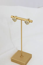 Load image into Gallery viewer, Gold Plated Heart Stud Earrings