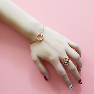 Gold / Silver Circle Chain Bracelet