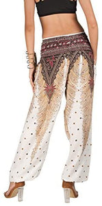 Joob Joob Women's Comfy Bohemian Tapered Elephant Loose Yoga Travel Pajama Lounge Pants - Zainab's Closet