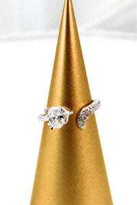 Silver Plated Fox Ring
