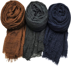 AxeSickle 3PCs Scarf Shawl Wrap Hijab - Zainab's Closet