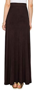 Lock and Love Women's Print/Solid High Waist Maxi Skirt-Made in U.S.A. - Zainab's Closet