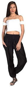 Joob Joob Women's Comfy Bohemian Tapered Elephant Loose Yoga Travel Pajama Lounge Pants - Zainab's Closet