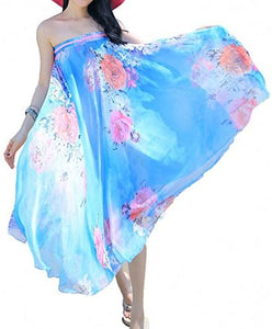 Afibi Womens Full/Ankle Length Blending Maxi Chiffon Long Skirt - Zainab's Closet