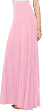 Load image into Gallery viewer, Lock and Love Women&#39;s Print/Solid High Waist Maxi Skirt-Made in U.S.A. - Zainab&#39;s Closet