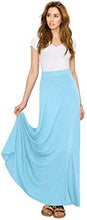 Load image into Gallery viewer, Lock and Love Women&#39;s Print/Solid High Waist Maxi Skirt-Made in U.S.A. - Zainab&#39;s Closet