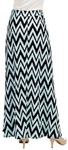 Load image into Gallery viewer, Lock and Love Women&#39;s Print/Solid High Waist Maxi Skirt-Made in U.S.A. - Zainab&#39;s Closet