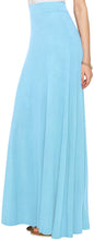 Load image into Gallery viewer, Lock and Love Women&#39;s Print/Solid High Waist Maxi Skirt-Made in U.S.A. - Zainab&#39;s Closet