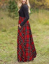 Load image into Gallery viewer, ZESICA Women&#39;s Floral Print Long Sleeve Pockets Empire Waist Pleated Long Maxi Dress