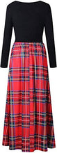 Load image into Gallery viewer, ZESICA Women&#39;s Floral Print Long Sleeve Pockets Empire Waist Pleated Long Maxi Dress