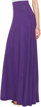 Load image into Gallery viewer, Lock and Love Women&#39;s Print/Solid High Waist Maxi Skirt-Made in U.S.A. - Zainab&#39;s Closet