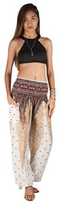 Joob Joob Women's Comfy Bohemian Tapered Elephant Loose Yoga Travel Pajama Lounge Pants - Zainab's Closet