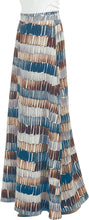 Load image into Gallery viewer, Lock and Love Women&#39;s Print/Solid High Waist Maxi Skirt-Made in U.S.A. - Zainab&#39;s Closet